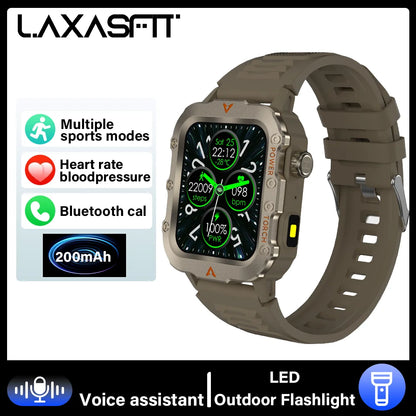 LAXASFIT 2024 Smartwatch with Bluetooth Call & Health Monitoring