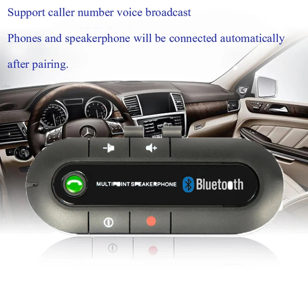 KMIND Bluetooth Handsfree Car Kit with Music & Call Features